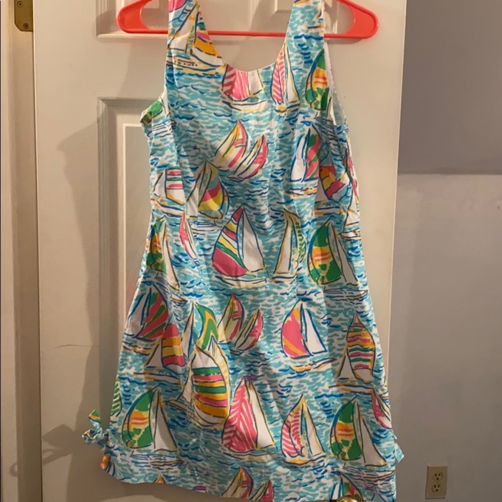 lilly Pulitzer delia dress you gotta regatta sz 8
